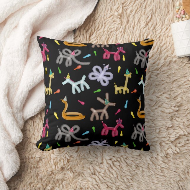 Almofada Animais de Balão Tema de Festa Infantil (Cobertor)