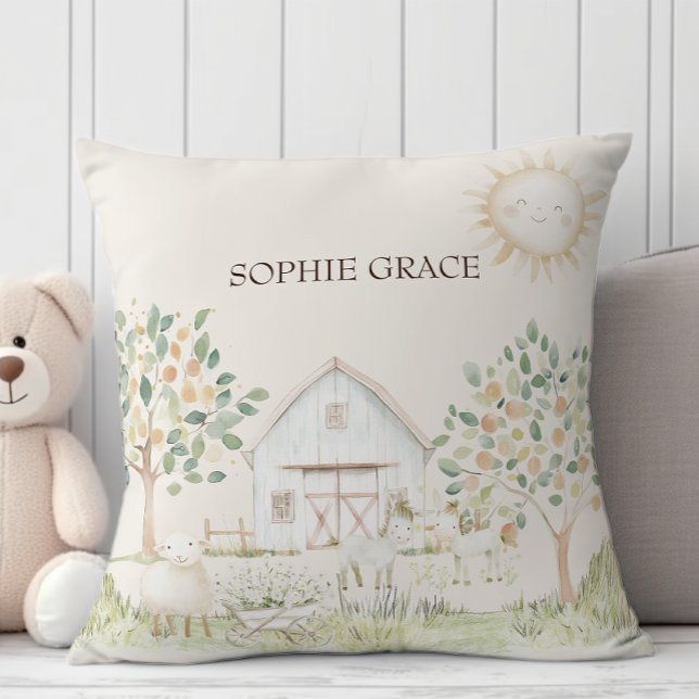 Almofada Animais de Criação Amigos de Prados (Criador carregado)