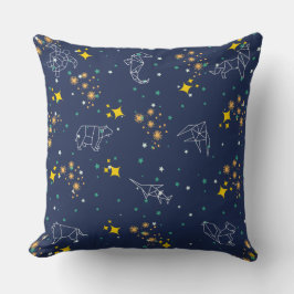 Almofada Animais de desenho elegante céu azul crianças