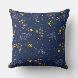 Almofada Animais de desenho elegante céu azul crianças