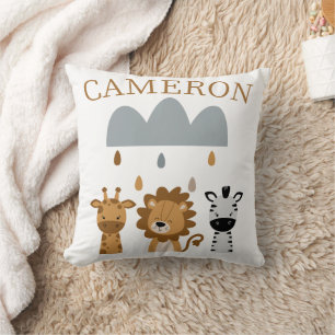 Almofada Animais de Safari Boho Fofos para Bebês
