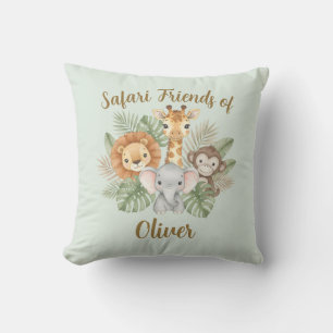 Almofada Animais de Safari Fofos Bebês