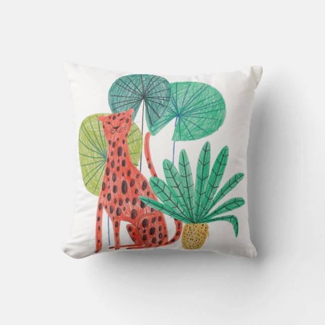 Almofada Animais Engraçados Crianças Travesseiros decorativ (Frente)