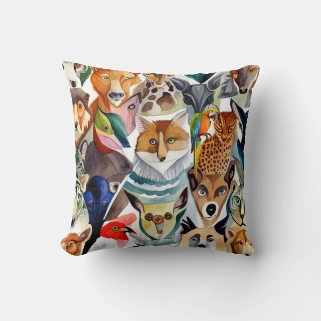 Almofada Animais incríveis (Frente)