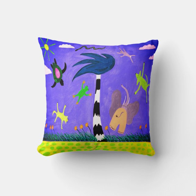 Almofada Animais No Travesseiro decorativo Eólico (Frente)