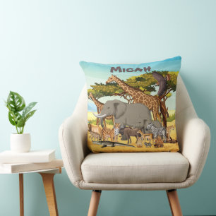 Almofada Animais Personalizados da África