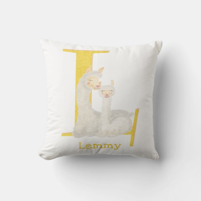 Almofada Animal ABC L is for llama cushion (Frente)