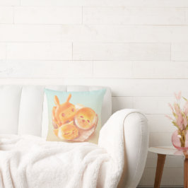 Almofada Animal Bread Basket: Smiling Bichon, Bunny & Cat