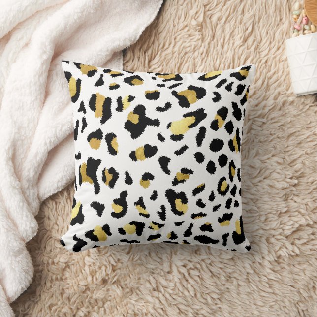 Almofada Animal Leopardo Imprime Travesseiro decorativo Pre (Cobertor)