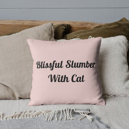 Almofada Animal Pet Gato Citação Engraçada Personalizada Ro