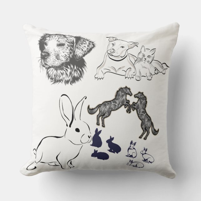 Almofada animal travesseiro decorativo (Frente)