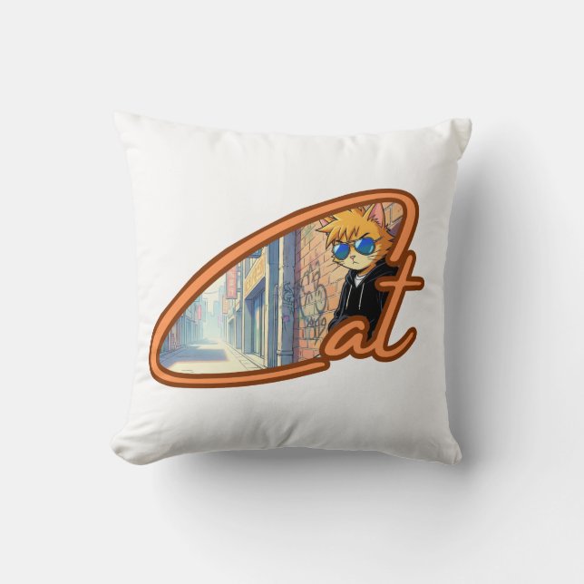 Almofada Anime Cat Pillow (Frente)