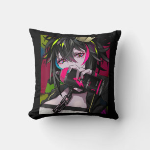 Almofada Anime Girl Kawaii Waifu - Estética japonesa Otaku