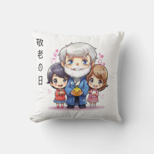 Almofada Anime Japonês Respeita ao Dia da Idade