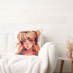 Almofada Anime Serenade: Turquesa Melodia