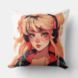 Almofada Anime Serenade: Turquesa Melodia