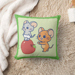 Almofada Anime Tuffy e Jerry Apple Rolling