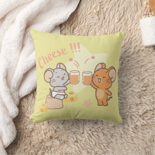 Almofada Anime Tuffy e Jerry Cheers para Queijo