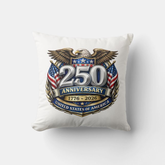 Almofada Aniversário de 250 anos dos EUA (Frente)
