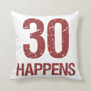 Almofada aniversário de 30 anos Humor