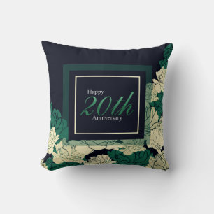 Almofada Aniversário de 50 anos esmeralda verde