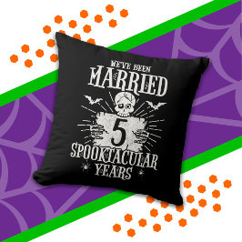 Almofada Aniversário de 5 anos de casamento Halloween Spook