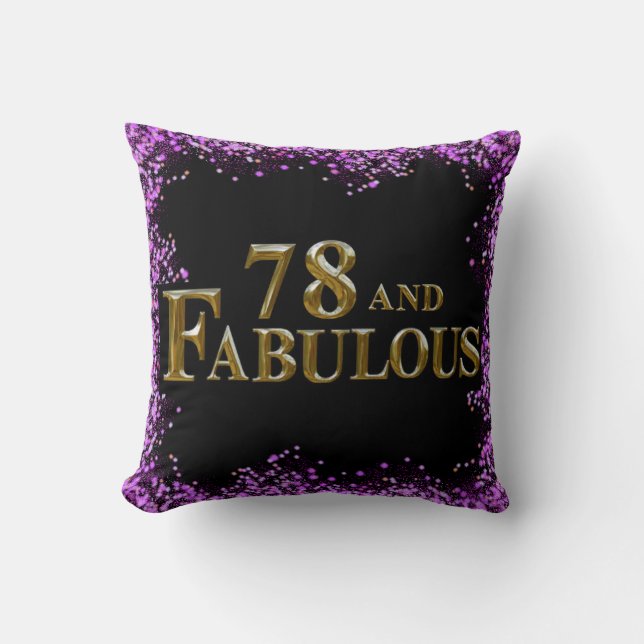 Almofada Aniversário de 78 anos (Frente)