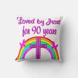 ALMOFADA ANIVERSÁRIO DE 90 DE AMOR DE JESUS