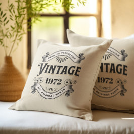 Almofada Aniversário de Qualquer Ano Vintage