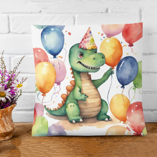 Almofada Aniversário do Dinossauro de Bebê