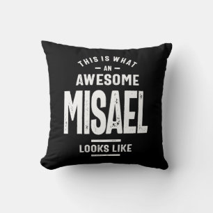 Almofada Aniversário do Nome Personalizado Misael