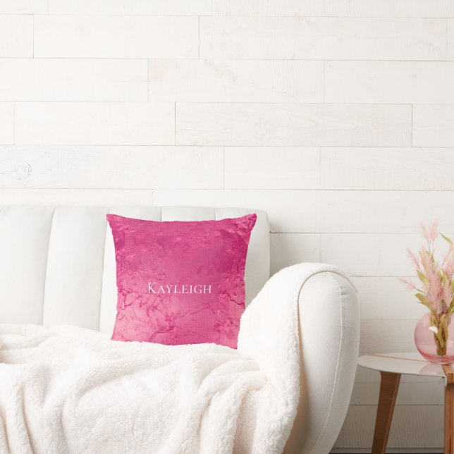 Almofada Aniversário Rosa Chique e Glamour Feminino (Sofá)