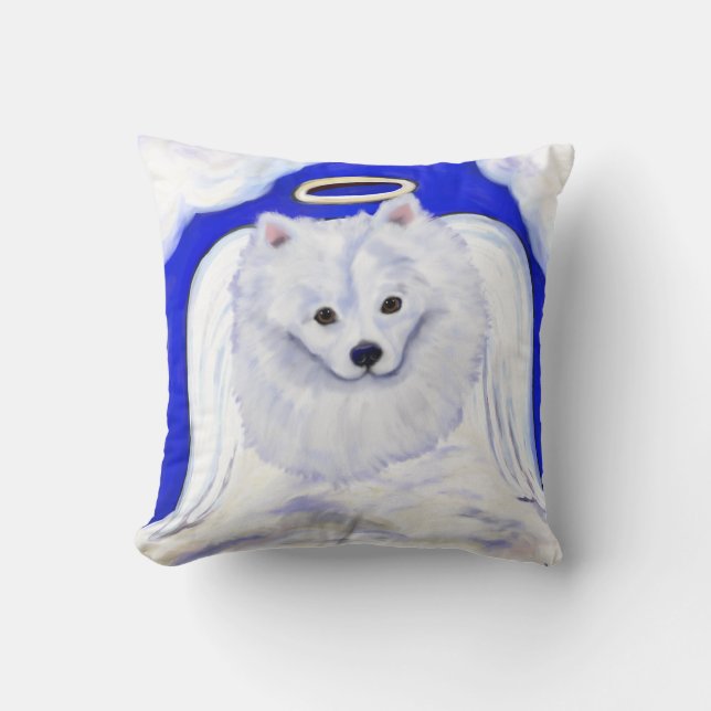 Almofada Anjo do Cão Esquimó Americano (Frente)