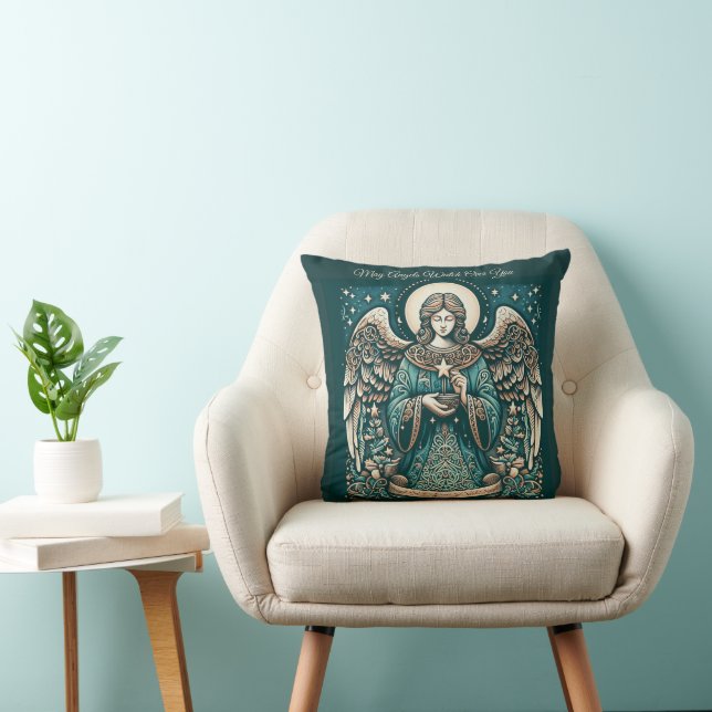Almofada Anjo Dourado da Paz (Cadeira)