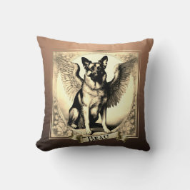 Almofada Anjo Personalizado de German shepherd do Bronze Vi