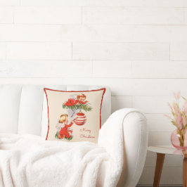 Almofada Anjos decorando o Travesseiro da Árvore de Natal