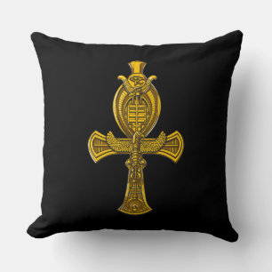 Almofada Ankh Eye do Horus Símbolo Antigo Egípcio Sagrado