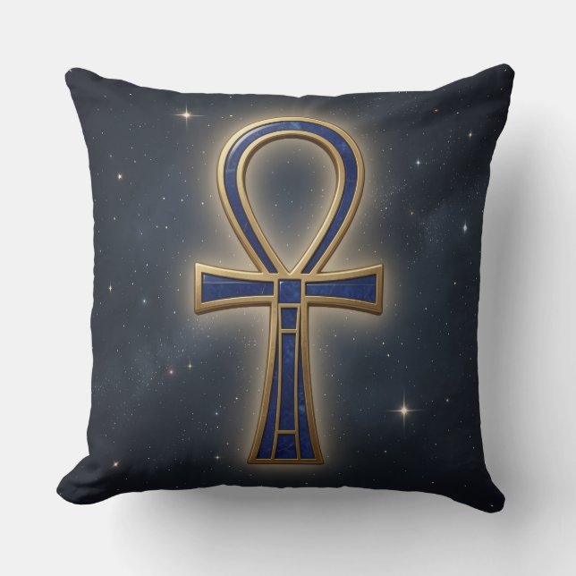 Almofada Ankh Symbol Bedeutung – Schlüssel des Lebens´7 (Frente)
