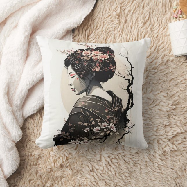 Almofada Anmutige japanische Geisha -  (Cobertor)