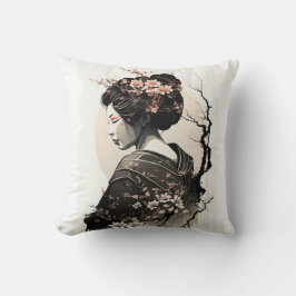 Almofada Anmutige japanische Geisha - 