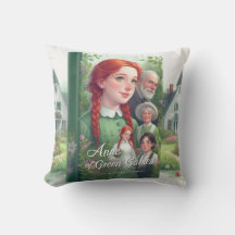 Anne of Green Gables Reimaginou o Travesseiro deco