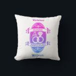 Almofada Ano de 15<br><div class="desc">Você pode personalizar os nomes de marido e esposa. Se você quiser ajuda para personalizar este design, por favor, sinta-se à vontade para usar este botão de design, que está imediatamente abaixo deste texto. Um aniversário romântico de casamento projetado para pessoas celebrando 15 anos de casamento. Crystal é o presente...</div>