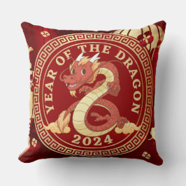 Almofada Ano do Dragão 2024 | Símbolo Zodiac Chinês