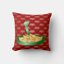 Almofada Ano Novo Chinês do Dinheiro da Fortuna de Cobra 20