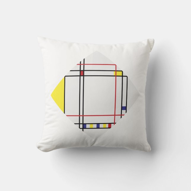 Almofada Antecedentes do PixDezines Mondrian Arts/diy (Frente)