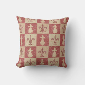 Almofada Antique French Mediaeval Fleur de Lis Pattern