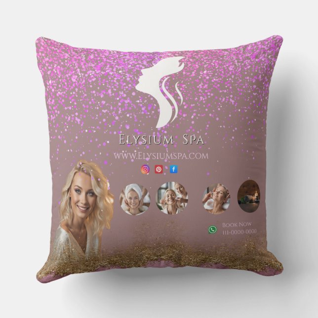 Almofada ANTISTRESS Terracotta Gold Spa Beauty social media (Verso)