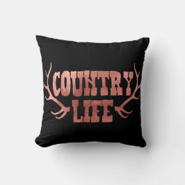 Almofada Antlers Peach Rose Gold Glam Vida Country