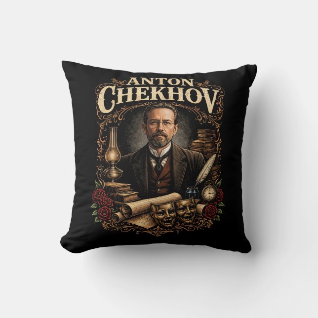 Almofada Anton Tchekhov (Frente)