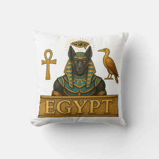 Almofada Anubis & Thoth | Egyptian Symbols - Throw Pillow